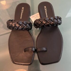 Brand new, BCBG braided sandals